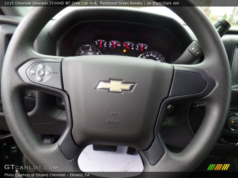 Rainforest Green Metallic / Jet Black/Dark Ash 2015 Chevrolet Silverado 2500HD WT Crew Cab 4x4
