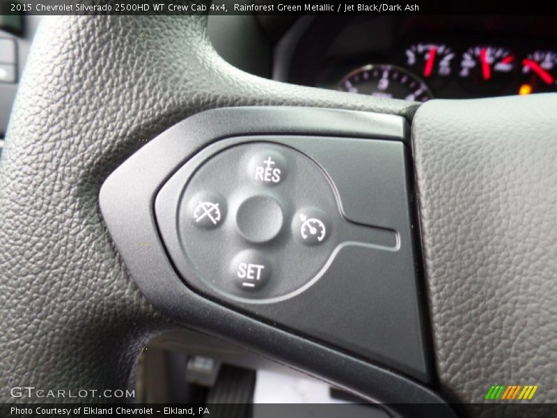 Rainforest Green Metallic / Jet Black/Dark Ash 2015 Chevrolet Silverado 2500HD WT Crew Cab 4x4