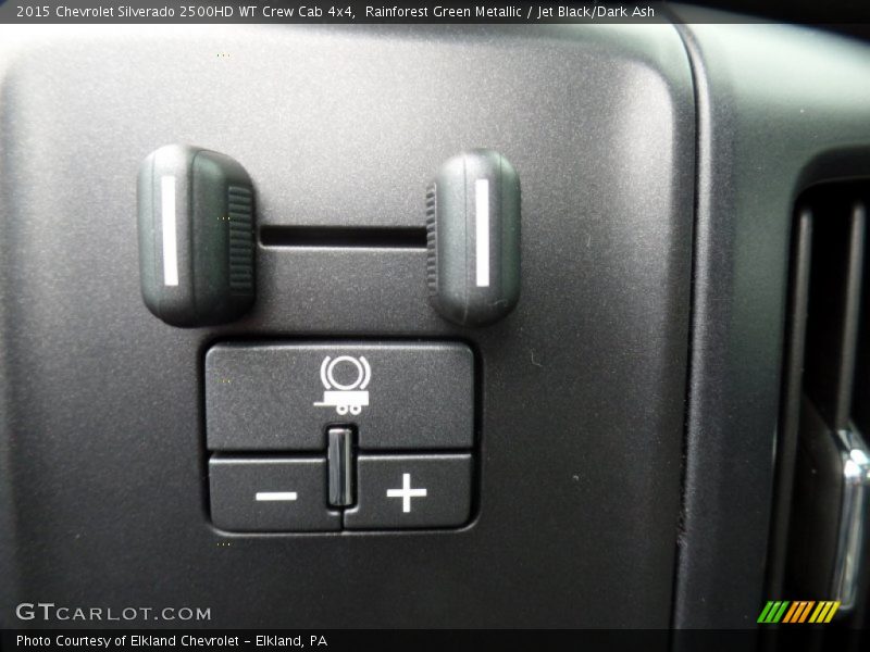 Rainforest Green Metallic / Jet Black/Dark Ash 2015 Chevrolet Silverado 2500HD WT Crew Cab 4x4