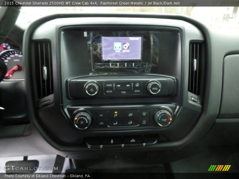 Rainforest Green Metallic / Jet Black/Dark Ash 2015 Chevrolet Silverado 2500HD WT Crew Cab 4x4