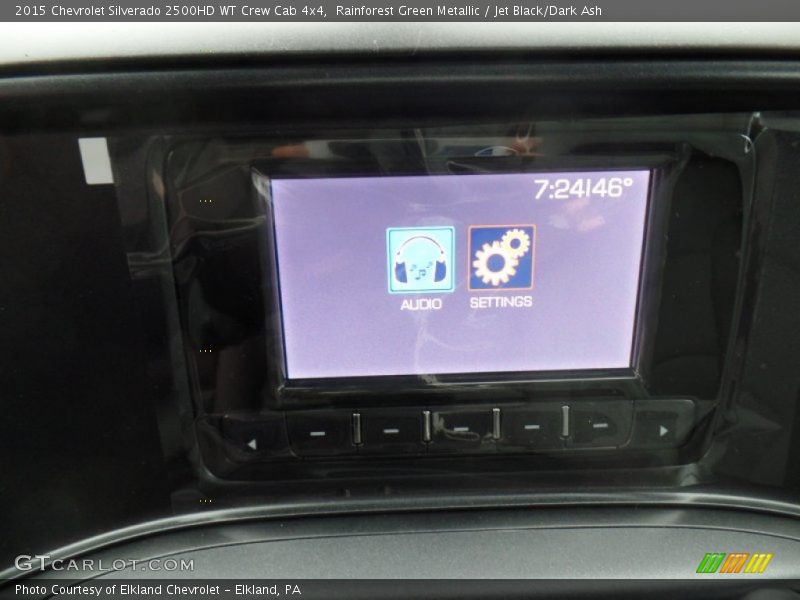 Rainforest Green Metallic / Jet Black/Dark Ash 2015 Chevrolet Silverado 2500HD WT Crew Cab 4x4