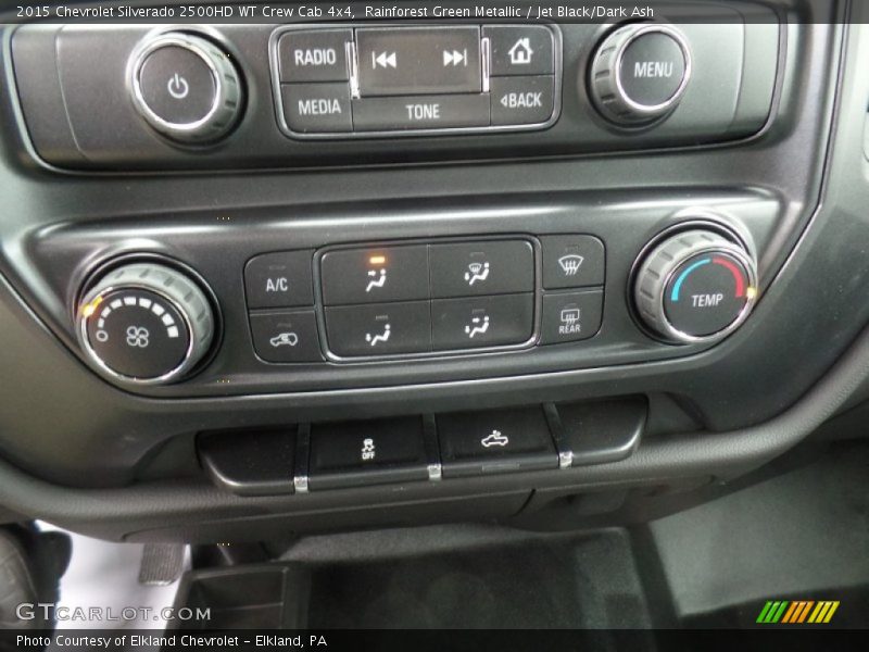 Rainforest Green Metallic / Jet Black/Dark Ash 2015 Chevrolet Silverado 2500HD WT Crew Cab 4x4