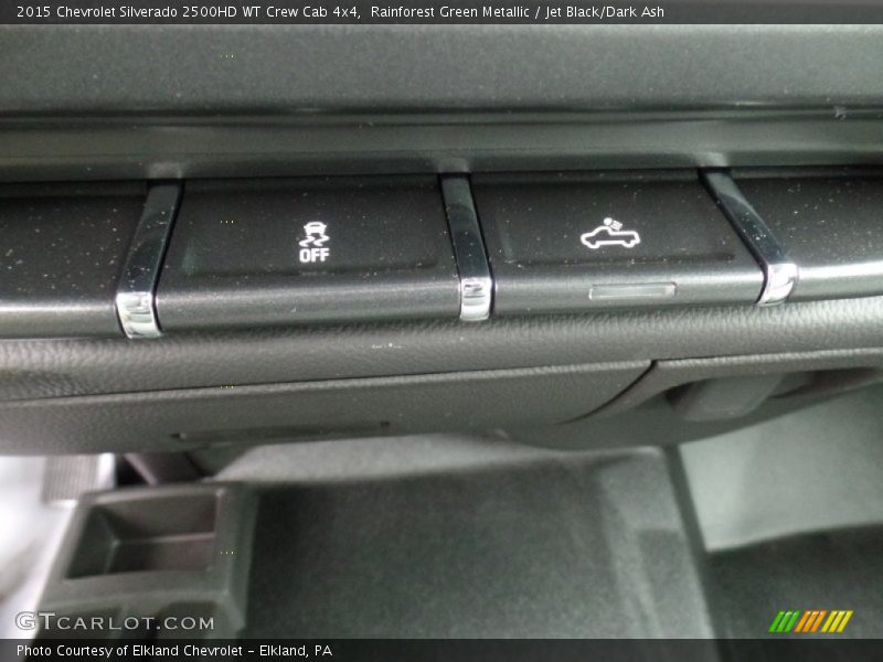 Rainforest Green Metallic / Jet Black/Dark Ash 2015 Chevrolet Silverado 2500HD WT Crew Cab 4x4