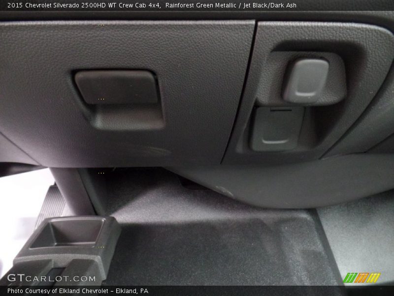 Rainforest Green Metallic / Jet Black/Dark Ash 2015 Chevrolet Silverado 2500HD WT Crew Cab 4x4