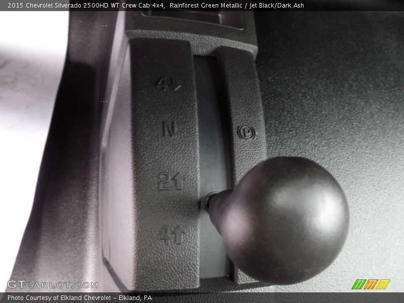 Rainforest Green Metallic / Jet Black/Dark Ash 2015 Chevrolet Silverado 2500HD WT Crew Cab 4x4