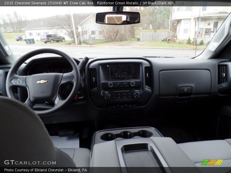 Rainforest Green Metallic / Jet Black/Dark Ash 2015 Chevrolet Silverado 2500HD WT Crew Cab 4x4