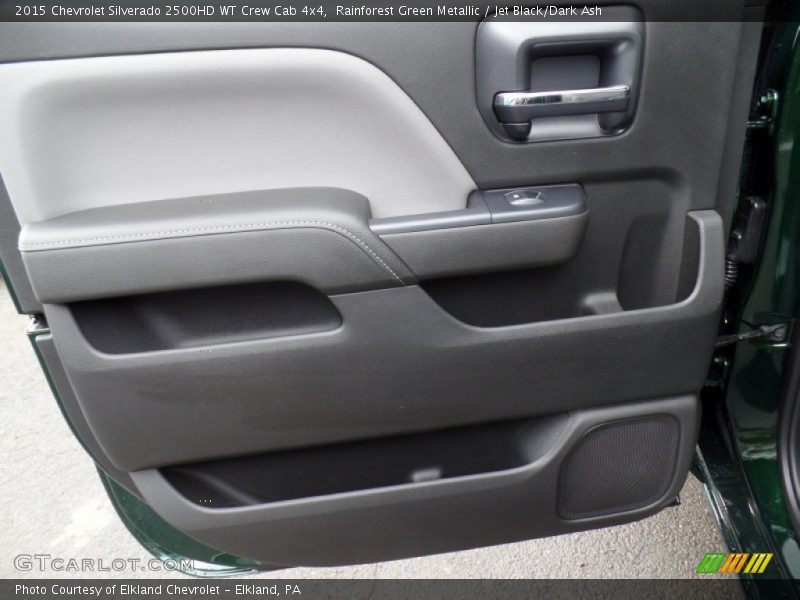 Rainforest Green Metallic / Jet Black/Dark Ash 2015 Chevrolet Silverado 2500HD WT Crew Cab 4x4