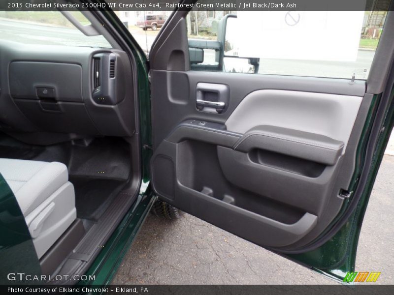 Rainforest Green Metallic / Jet Black/Dark Ash 2015 Chevrolet Silverado 2500HD WT Crew Cab 4x4