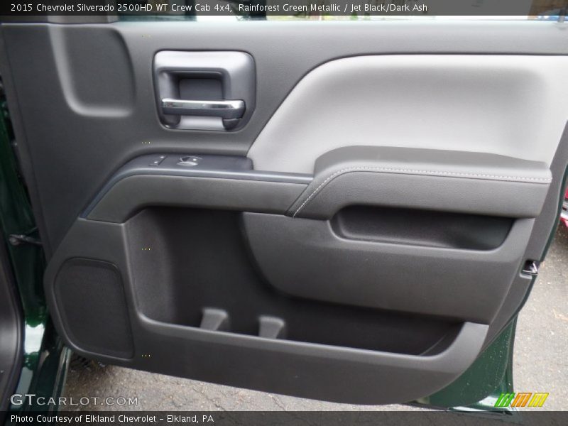 Rainforest Green Metallic / Jet Black/Dark Ash 2015 Chevrolet Silverado 2500HD WT Crew Cab 4x4