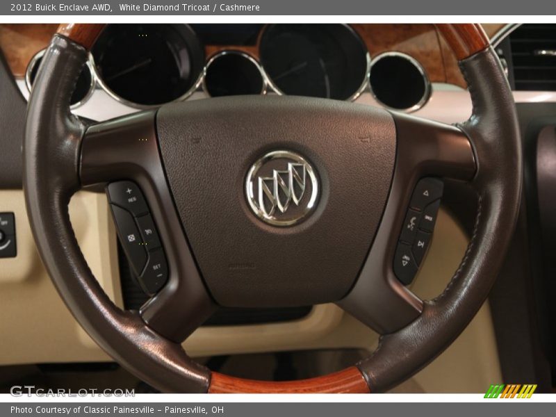 White Diamond Tricoat / Cashmere 2012 Buick Enclave AWD