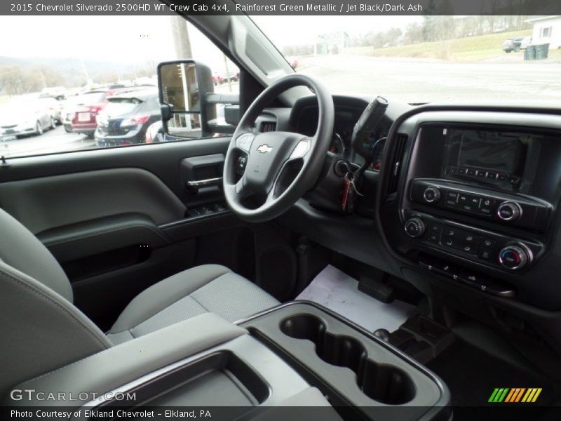 Rainforest Green Metallic / Jet Black/Dark Ash 2015 Chevrolet Silverado 2500HD WT Crew Cab 4x4
