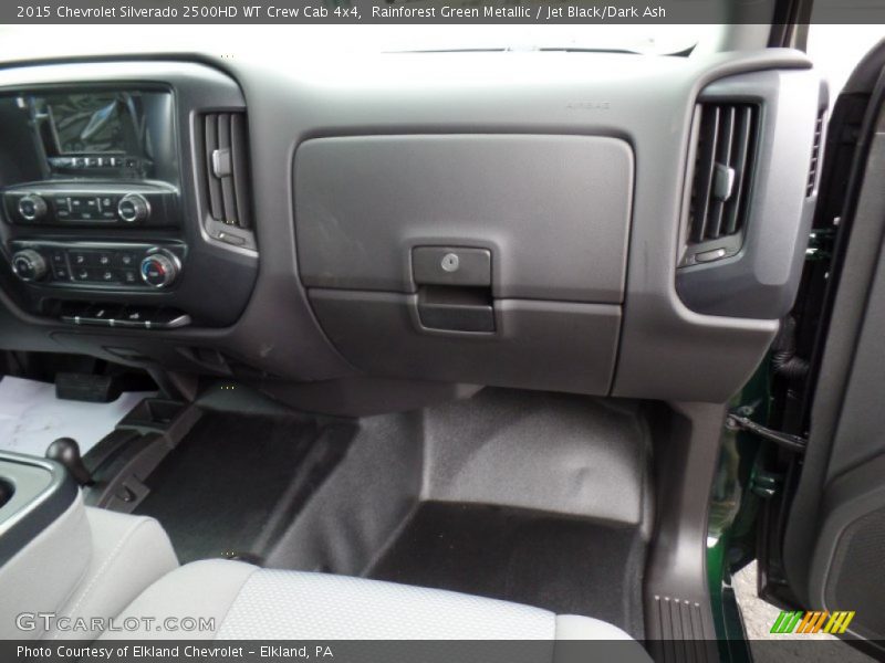 Rainforest Green Metallic / Jet Black/Dark Ash 2015 Chevrolet Silverado 2500HD WT Crew Cab 4x4