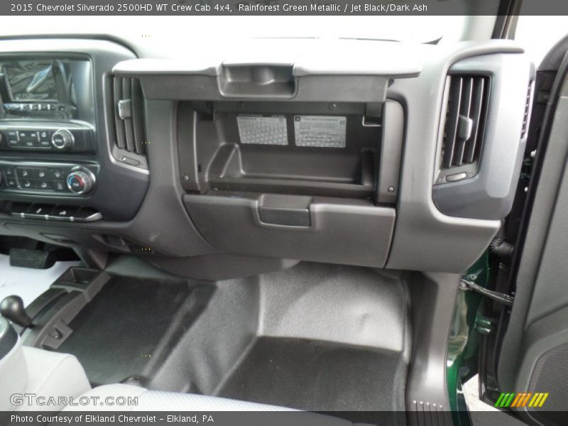 Rainforest Green Metallic / Jet Black/Dark Ash 2015 Chevrolet Silverado 2500HD WT Crew Cab 4x4