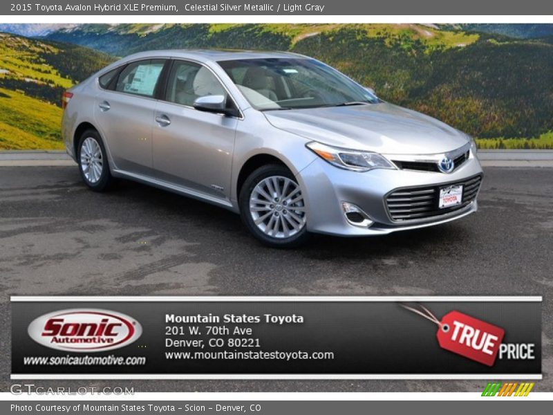 Celestial Silver Metallic / Light Gray 2015 Toyota Avalon Hybrid XLE Premium