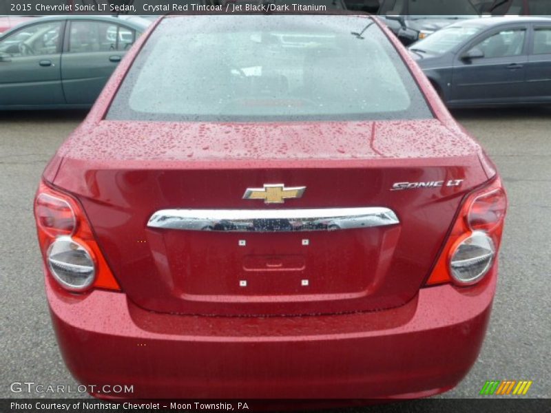 Crystal Red Tintcoat / Jet Black/Dark Titanium 2015 Chevrolet Sonic LT Sedan