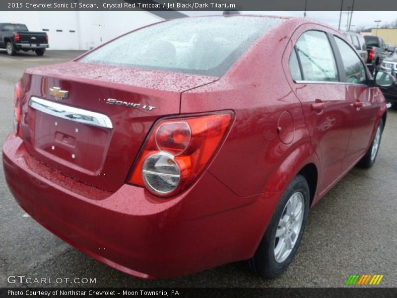 Crystal Red Tintcoat / Jet Black/Dark Titanium 2015 Chevrolet Sonic LT Sedan