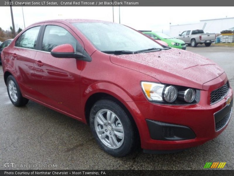 Crystal Red Tintcoat / Jet Black/Dark Titanium 2015 Chevrolet Sonic LT Sedan