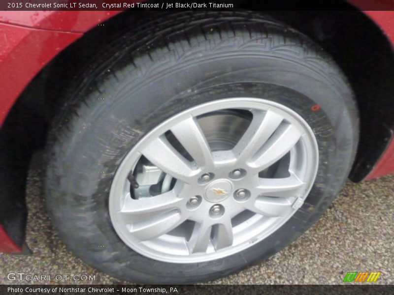Crystal Red Tintcoat / Jet Black/Dark Titanium 2015 Chevrolet Sonic LT Sedan