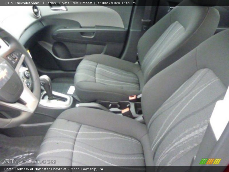 Crystal Red Tintcoat / Jet Black/Dark Titanium 2015 Chevrolet Sonic LT Sedan