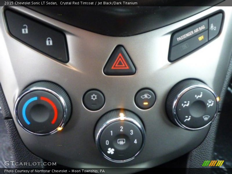 Crystal Red Tintcoat / Jet Black/Dark Titanium 2015 Chevrolet Sonic LT Sedan