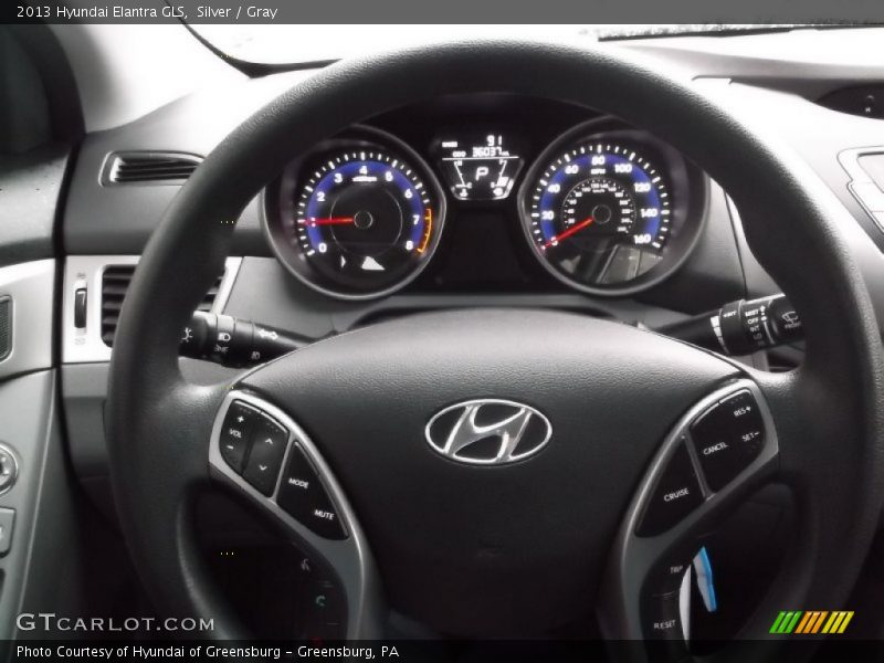 Silver / Gray 2013 Hyundai Elantra GLS