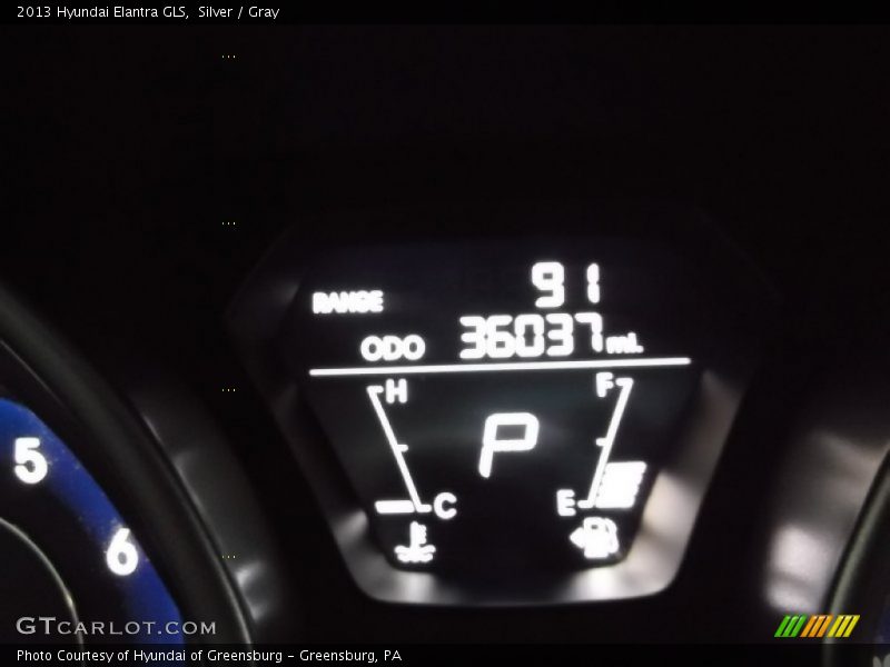 Silver / Gray 2013 Hyundai Elantra GLS