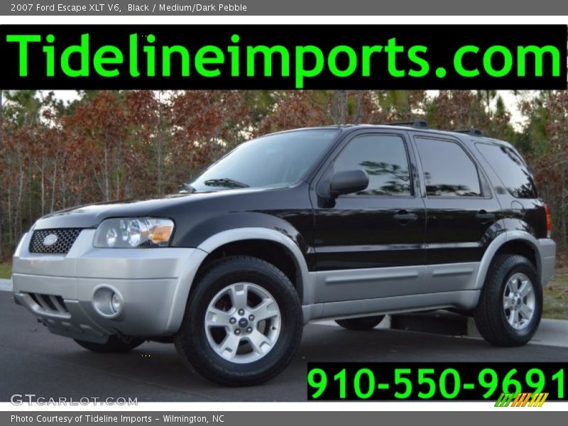 Black / Medium/Dark Pebble 2007 Ford Escape XLT V6