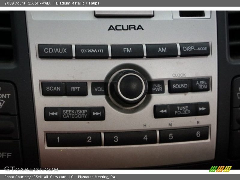 Palladium Metallic / Taupe 2009 Acura RDX SH-AWD