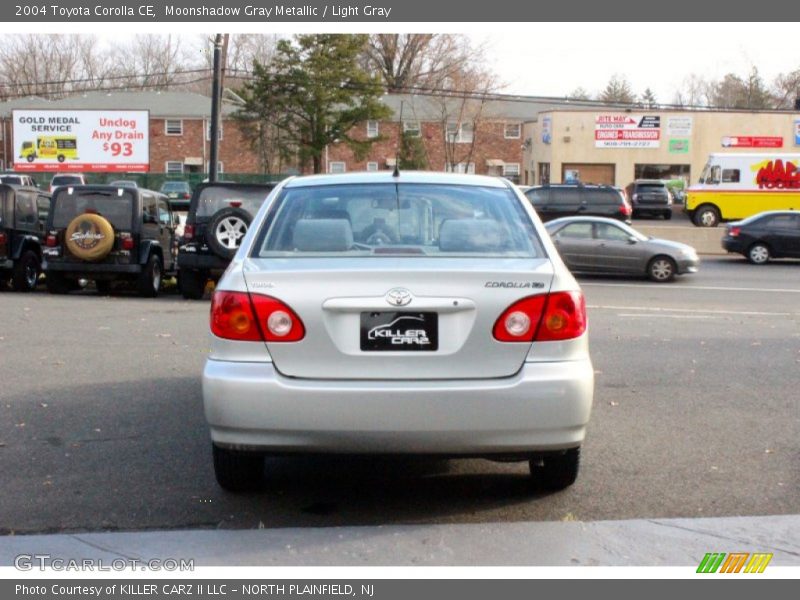 Moonshadow Gray Metallic / Light Gray 2004 Toyota Corolla CE