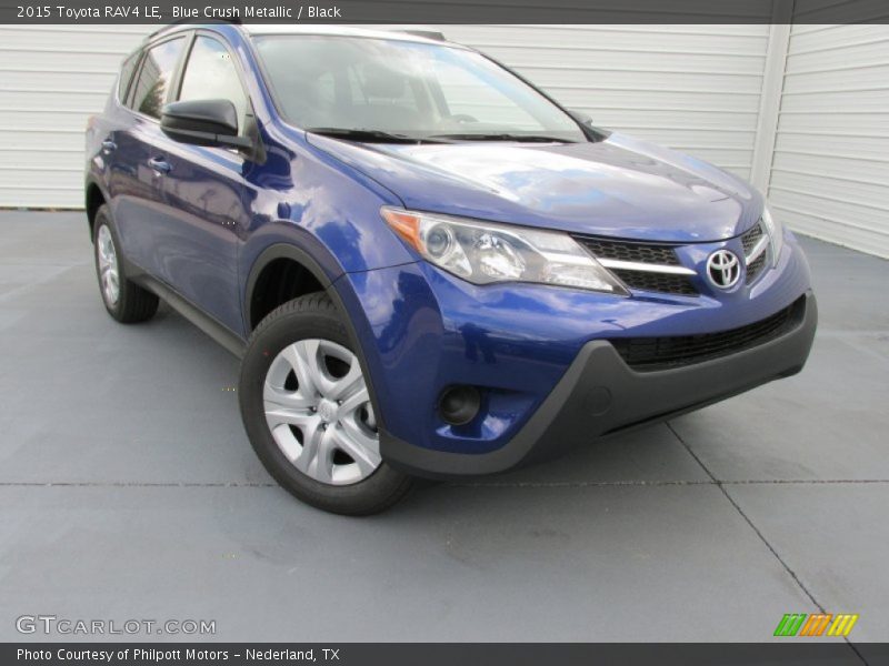 Blue Crush Metallic / Black 2015 Toyota RAV4 LE