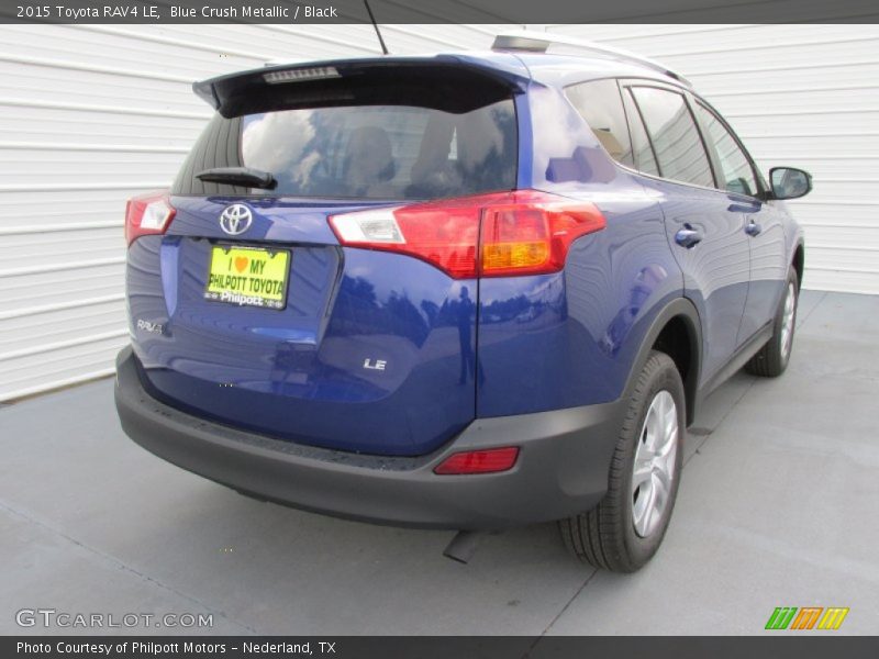 Blue Crush Metallic / Black 2015 Toyota RAV4 LE