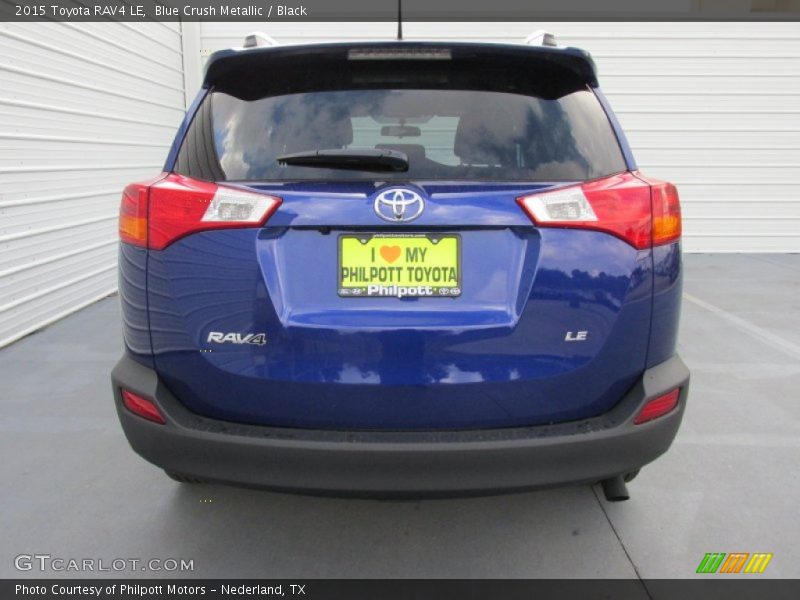 Blue Crush Metallic / Black 2015 Toyota RAV4 LE