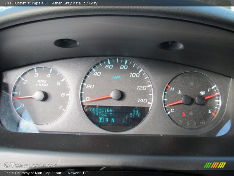 Ashen Gray Metallic / Gray 2013 Chevrolet Impala LT