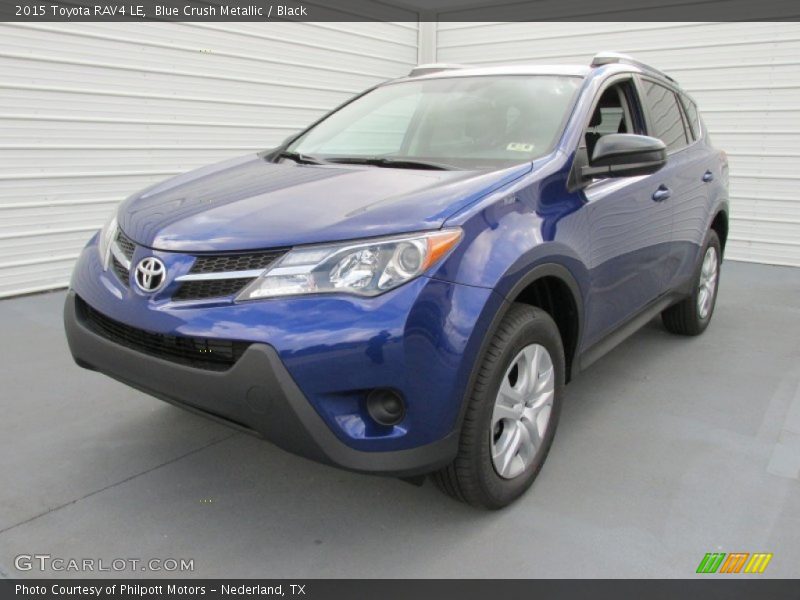 Blue Crush Metallic / Black 2015 Toyota RAV4 LE