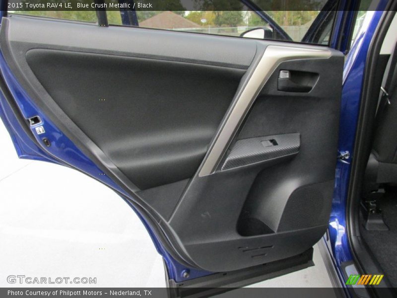 Blue Crush Metallic / Black 2015 Toyota RAV4 LE
