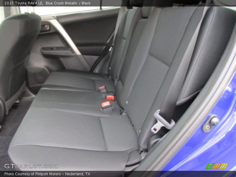 Rear Seat of 2015 RAV4 LE