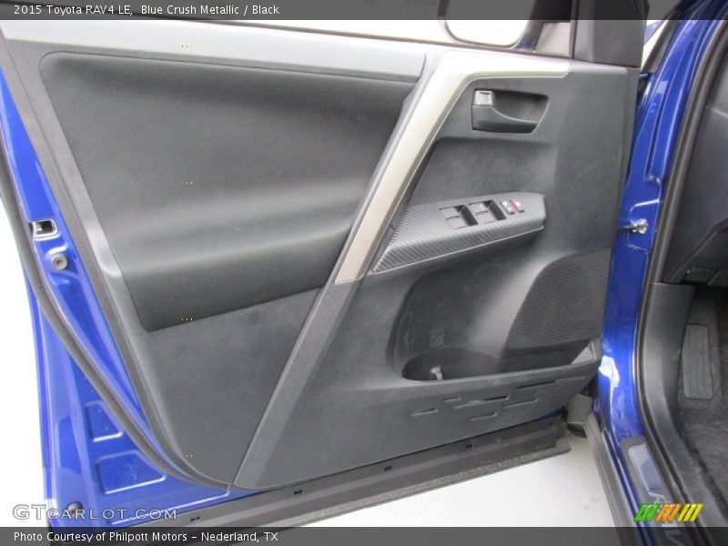 Blue Crush Metallic / Black 2015 Toyota RAV4 LE