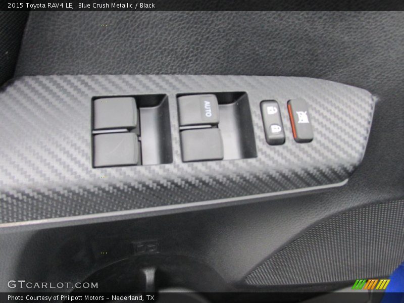 Blue Crush Metallic / Black 2015 Toyota RAV4 LE