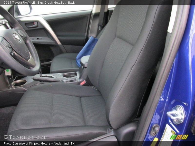 Blue Crush Metallic / Black 2015 Toyota RAV4 LE