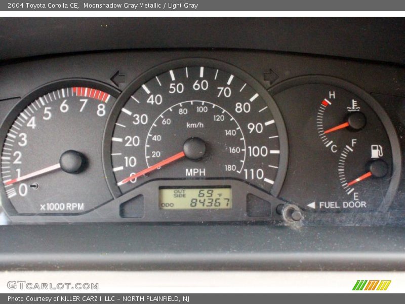 Moonshadow Gray Metallic / Light Gray 2004 Toyota Corolla CE