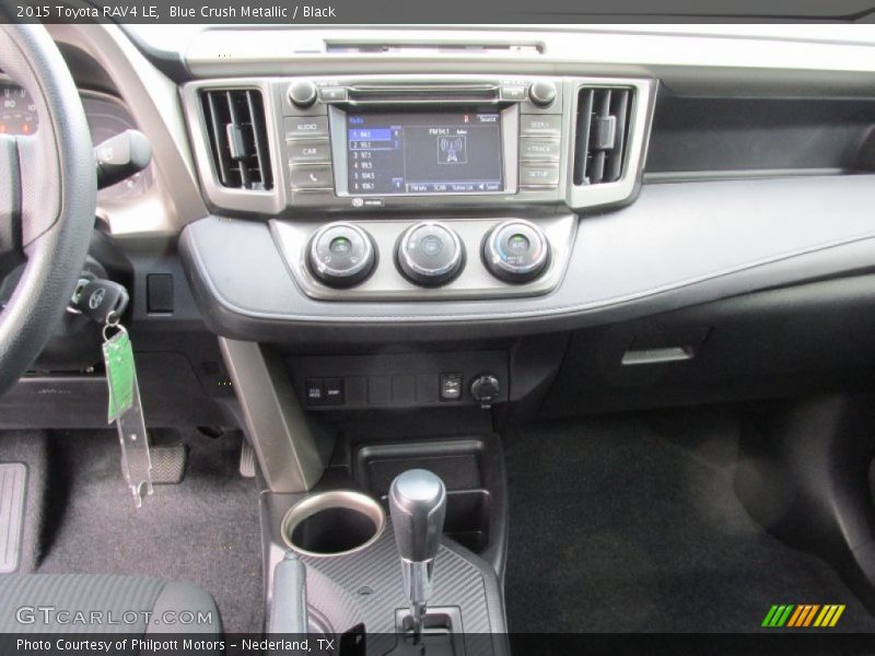 Blue Crush Metallic / Black 2015 Toyota RAV4 LE