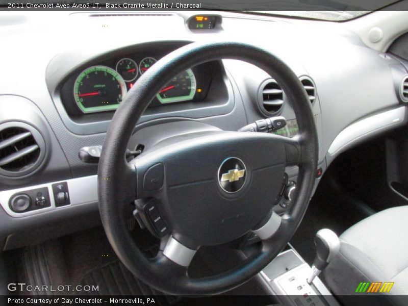 Black Granite Metallic / Charcoal 2011 Chevrolet Aveo Aveo5 LT