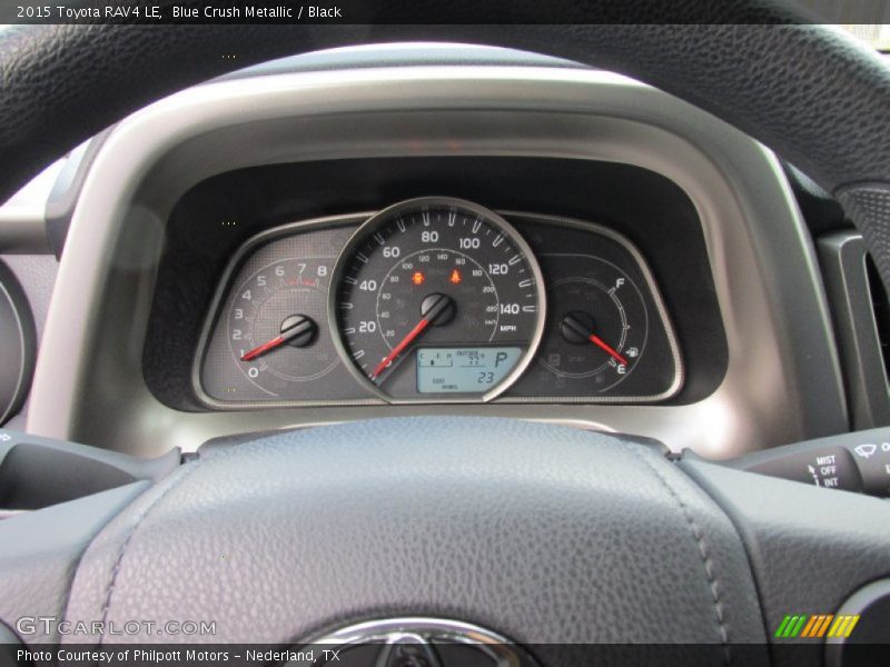 Blue Crush Metallic / Black 2015 Toyota RAV4 LE