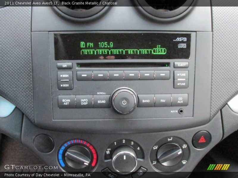 Black Granite Metallic / Charcoal 2011 Chevrolet Aveo Aveo5 LT