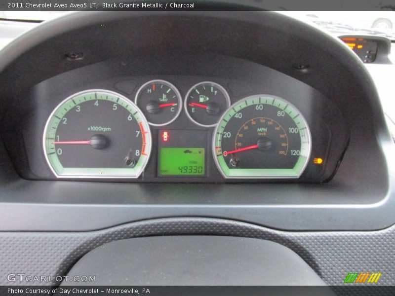 Black Granite Metallic / Charcoal 2011 Chevrolet Aveo Aveo5 LT