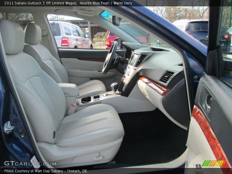 Azurite Blue Pearl / Warm Ivory 2011 Subaru Outback 3.6R Limited Wagon