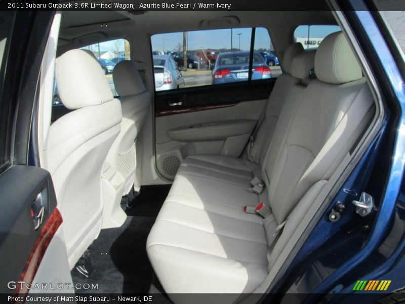 Azurite Blue Pearl / Warm Ivory 2011 Subaru Outback 3.6R Limited Wagon