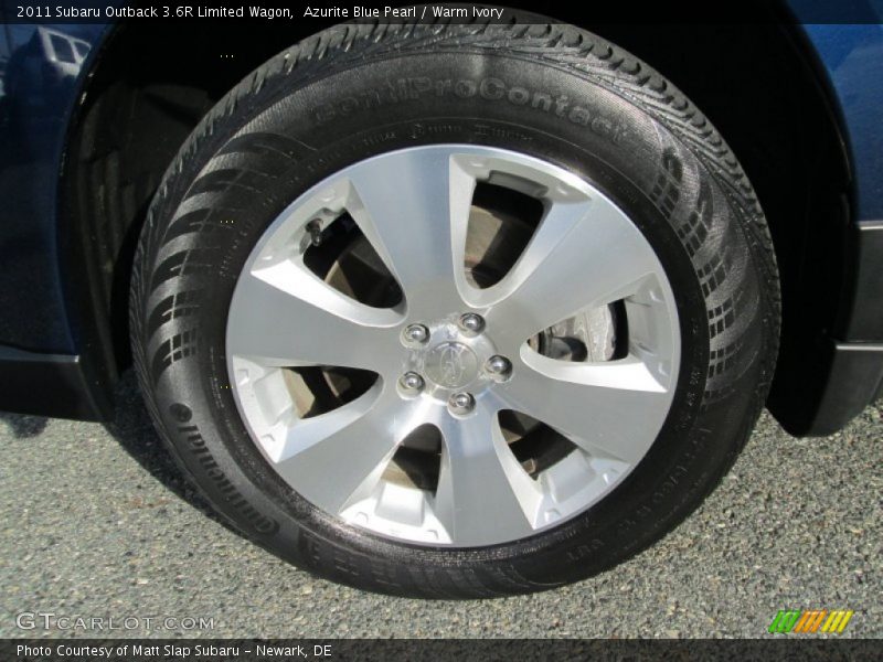 Azurite Blue Pearl / Warm Ivory 2011 Subaru Outback 3.6R Limited Wagon