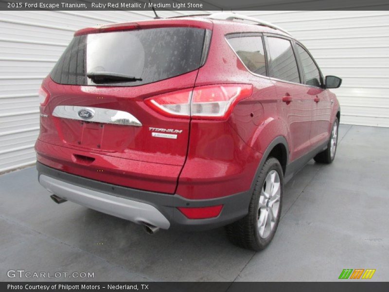 Ruby Red Metallic / Medium Light Stone 2015 Ford Escape Titanium