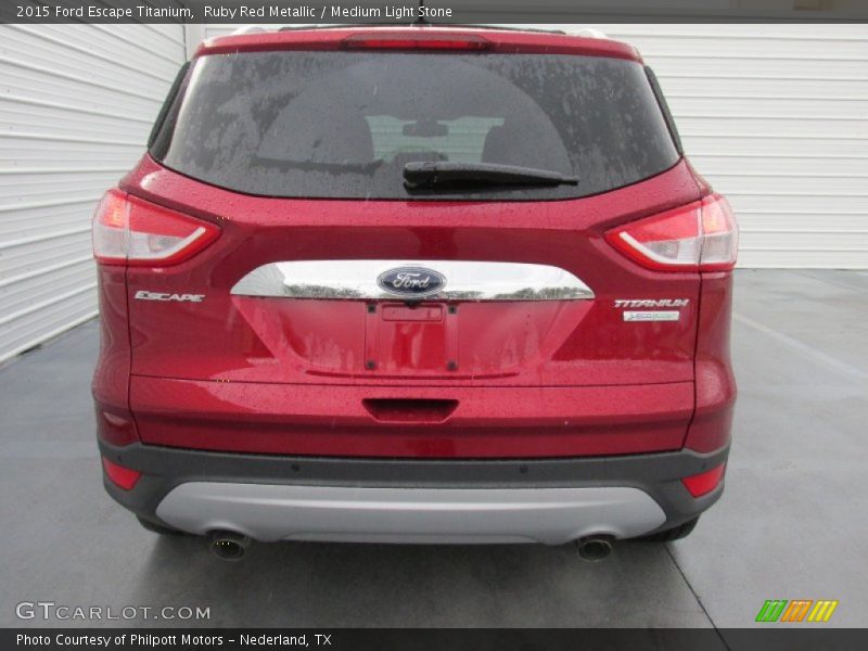 Ruby Red Metallic / Medium Light Stone 2015 Ford Escape Titanium